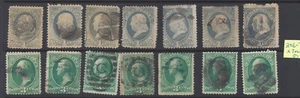 US Scott #206 & 207 F/VF USED BETTER Estate Lot of 7 of EACH Banknote! - Picture 1 of 1