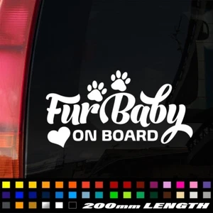 Calcomanía adhesiva para mascotas a bordo, calcomanía de vinilo para letrero de seguridad para mascotas perros gatos mascotas - Imagen 1 de 2