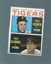 1964 TOPPS  #312 TIGERS ROOKIES - FRED GLADDING - EX+