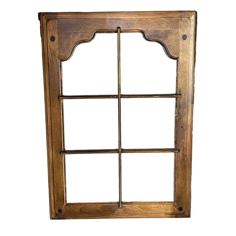 Wood & Glass Paned Window from Curio Hutch Repurpose Cover