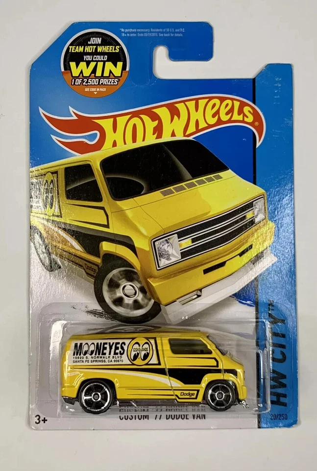 HOT WHEELS CUSTOM '77 DODGE VAN HW CITY - Image 1 of 1
