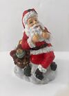 Vintage Christmas Decorations. Santa Claus Ornement, Father Christmas with Pipe