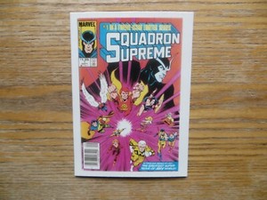 1991 MARVEL 1ST COVERS SQUADRON SUPREME # 1 CARD SIGNED JOE RUBINSTEIN,WITH POA