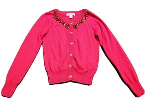 Cherokee Red Jeweled Cardigan Sweater Size S (6/6x) Girls - Picture 1 of 4
