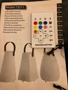 Wireless Lautsprecher Licht manuell + Fernbedienung nur Modell 73211 - Bild 1 von 1