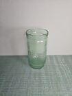 1 Vintage Light Green Textured Drinking Glasses Tumblers