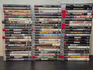 Lote de juegos PS3 66 COD GTA God of War Uncharted Final Fantasy Resident Evil AC Test - Imagen 1 de 16