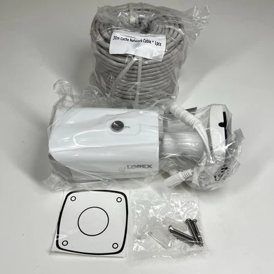 Lorex Fusion 4K Metal Bullet Camera Poe Wired Home Security Add-On w/ 30m Cable - Image 1 of 4