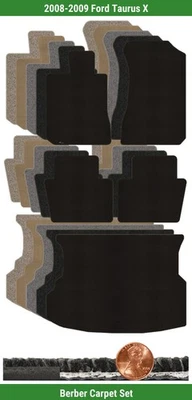 Juego de alfombrillas bereber personalizadas Lloyd para Ford Taurus X 2008-2009 (5 piezas) #M7Y Foto 1 de 4
