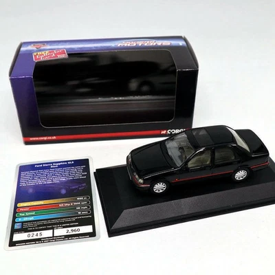 1:43 Corgi LLEDO Vanguards Ford Sierra Sapphire GLS VA09901 Collection Car Black - Image 1 of 4