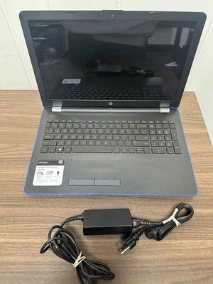 Ноутбук HP синий и черный 15-bw033wm 15,6 дюйма AMD A12-9720P 8 ГБ RAM Radeon - Изображение 1 из 4