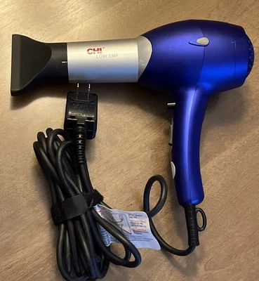 Chi Pro LOW EMF Radiant Indigo Quiet Professional Hair Dryer With Attachment - Image 1 of 4