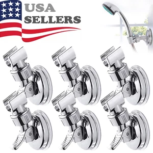 Adjustable Shower Head Holder Suction Cup Handheld Showerhead Wall Mount Bracket - Picture 1 of 20