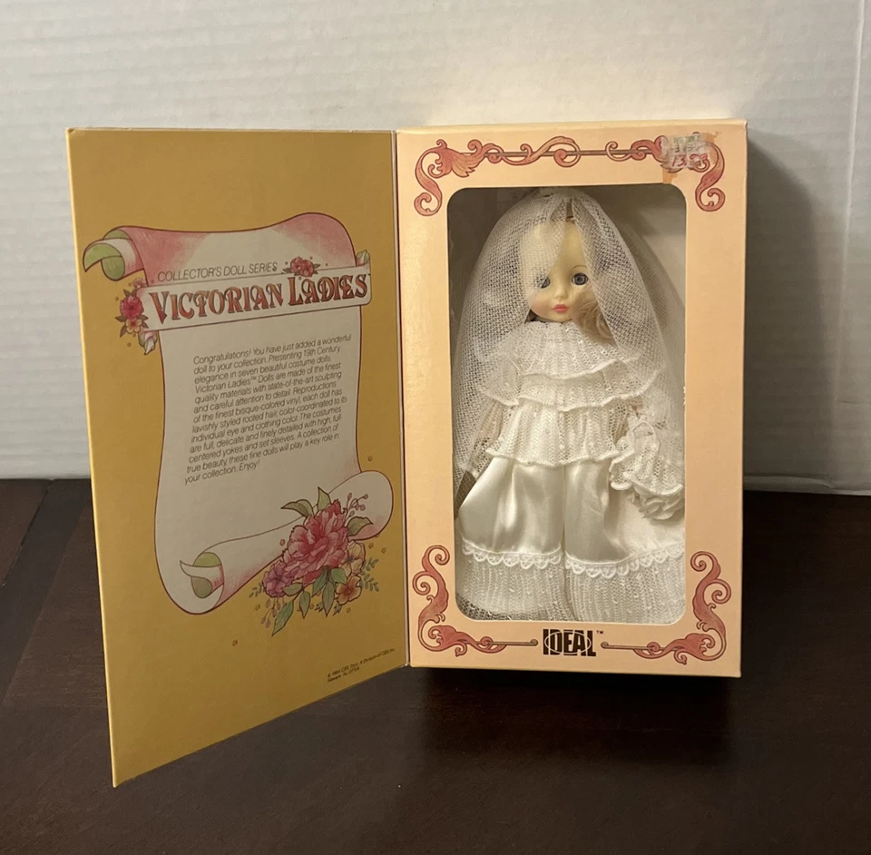 Vtg. Victorian Ladies "Lenore"-8" Collectible Doll 1984 Ideal- O&C Eyes