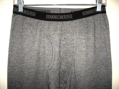 PANTALONES DE CAPA BASE OMNI-LANA PARA HOMBRE TALLA S X 29" GRIS MEZCLA DE LANA LARGOS JOHNS USADOS EN EXCELENTE ESTADO Foto 1 de 4