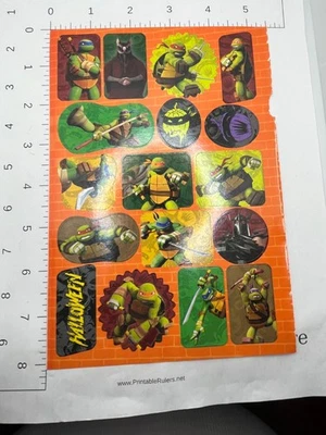 TMNT Teenage mutant ninja turtles halloween sticker sheet - Image 1 of 4
