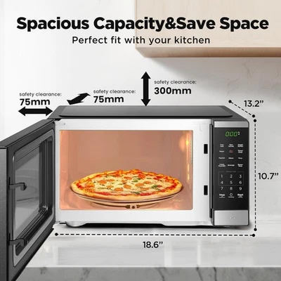 Horno microondas encimera BLACK+DECKER 0,9 pies cúbicos, 6 menús automáticos, 900 W Foto 1 de 4