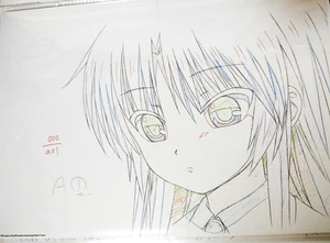 Angel Beats! Hell’s Kitchen Genga set w/ Storage file Reproduction Genga Not Cel - Picture 1 of 6