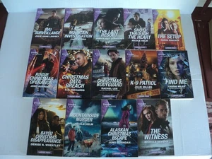 Lot of 14 Harlequin Intrigue Romantic  Books Includes Large Print - Picture 1 of 4