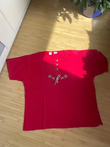T-Shirt Trachten, rot Landhaus Gr. 46 - Bild 1 von 1