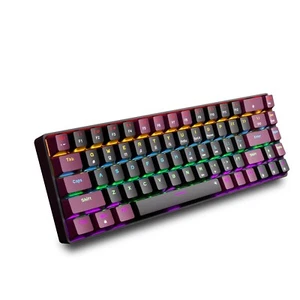 Mechanical Gaming Keyboard Hot-Swappable 68 Keys Clicky Switch USB RGB Backlit - Picture 1 of 16