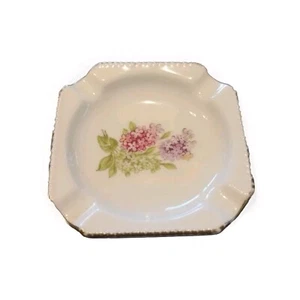 Vintage Ashtra Schumann Arzberg Floral Ashtray Lilac Time Porcelain 3”x3” - Picture 1 of 4