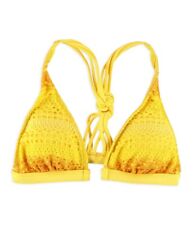 Hobie Womens Ombre Bikini Swim Top, Yellow, Small