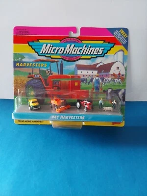 1994 Micro Machines HARVESTERS #41 75030 COMBINE FARM TRACTOR  (NIP) - Image 1 of 4