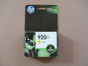 Cartucho de tinta amarilla HP #920XL CD974AN genuino caducado nuevo en caja original $1.95 - Imagen 1 de 2