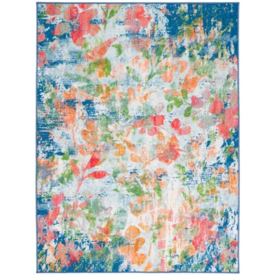 Alfombra SAFAVIEH Pincel PTB157N Azul Marino/Naranja Foto 1 de 4