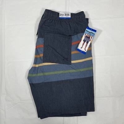 Pantalones Cortos de Natación Hang Ten de Secado Rápido con Bolsillos, Para Hombre Grande 36-38, Azul, NUEVO Foto 1 de 4