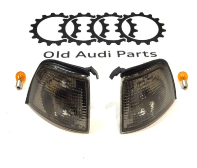 NUOVO set frecce scure fumè sinistra + destra Audi 80 B3 / B4 indicatori di direzione - Immagine 1 di 4