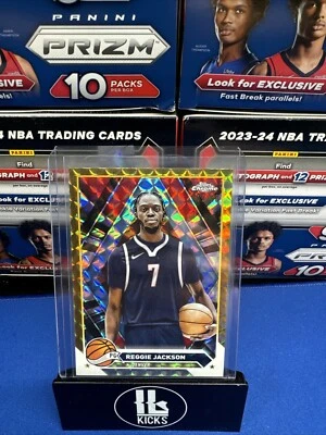 2024 Topps Chrome Reggie Jackson /50 GOLD Geometric Denver Nuggets #168 - Image 1 of 2