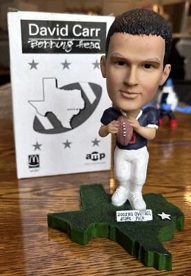 Camiseta DAVID CARR Bobbing Head Texans 2002 McDonald azul Texans #1 elección del draft Foto 1 de 4