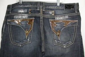 Jean Robin's Goldy imitación rasgada cosida - para hombre talla 42 - Imagen 1 de 12