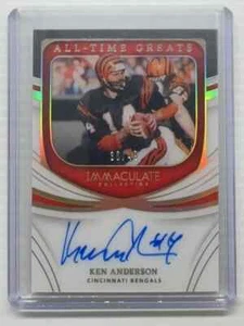 2022 Panini Immaculate Ken Anderson All-Time Greats Autograph Auto #36/49 - Picture 1 of 2