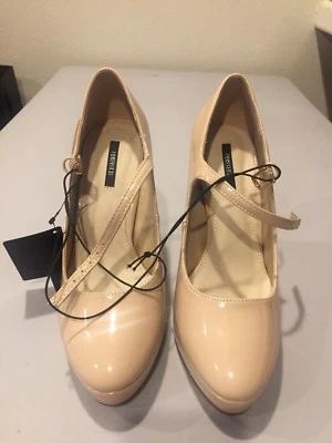 New Forever 21 Nude Patent Leather Platform Pumps Womens 7 Foto 1 de 4