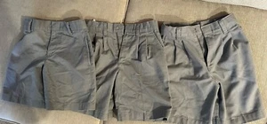Tom Sawyer Boys Sz5 Pleated Front School Uniform Shorts Gray (Lot Of 3) Preowned - Picture 1 of 11