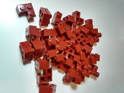 Nuevo ladrillo de mampostería de esquina rojo oscuro 2x2—#2357—40 piezas—personalizado y compatible Foto 1 de 2