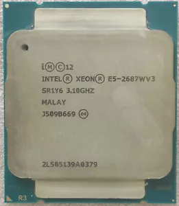 Intel Xeon E5-2687W V3 3.1Ghz 10Core 25MB SR1Y6 LGA2011-3 160W CPU Processor - Picture 1 of 4