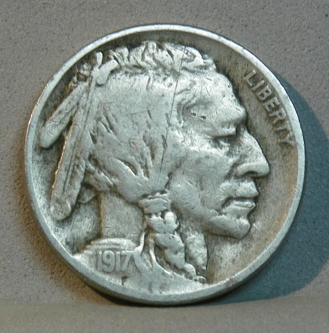 1917 BUFFALO NICKEL, VG Cover