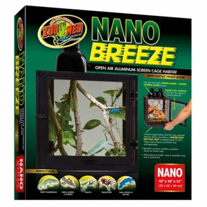 ZooMed NanoBreeze Screen Cage Large 25x25x30cm Chameleon Mesh ReptiBreeze - Picture 1 of 1