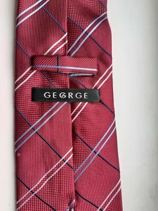 Vintage Old Retro Style 1980s Yuppie Smart Tie Red original - Picture 1 of 12