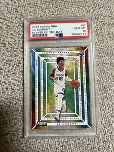 2019-20 Panini Player Of The Day Ja Morant Silver Rookie RC #52 PSA 10 GEM MINT - Picture 1 of 1