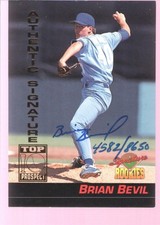 BRIAN BEVIL 1994 SIGNATURE AUTOGRAPH AUTO ROOKIE RC MINT ROYALS /8650 $12