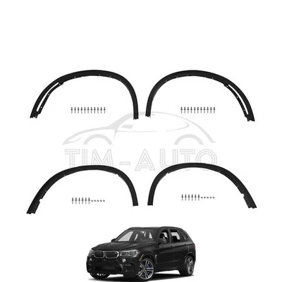 4Pcs Wheel Fender Flares Panel Arch Side Molding Trim For BMW X5 F15 2014-2018 Foto 1 de 4