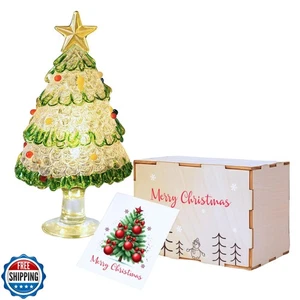 Christbaumfigur aus mundgeblasenem Glas Geschenke für Frauen, Miniatur Cr - Bild 1 von 5