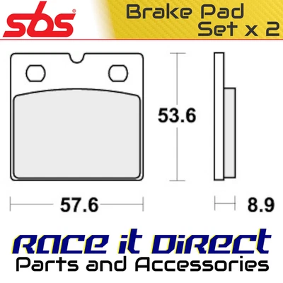 Pastillas Freno BMW K 75 S DESDE 9/DISCO TRASERO 1988 Delantero Orgánico Street SBS Foto 1 de 4
