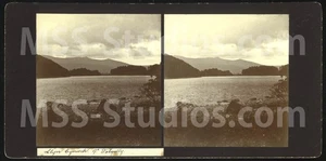 LLYN CYNWCH #1, Nannau, Dolgellau, Wales (Stereoview Stereoscope) 1860s/1870s - Picture 1 of 2