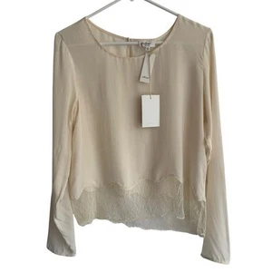 NWT Wilfred Aritzia Desaix Blouse, Milk, Size M - Picture 1 of 8